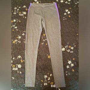 Z by Zella Athletic Leggings Ankle Length gray purple Size Small